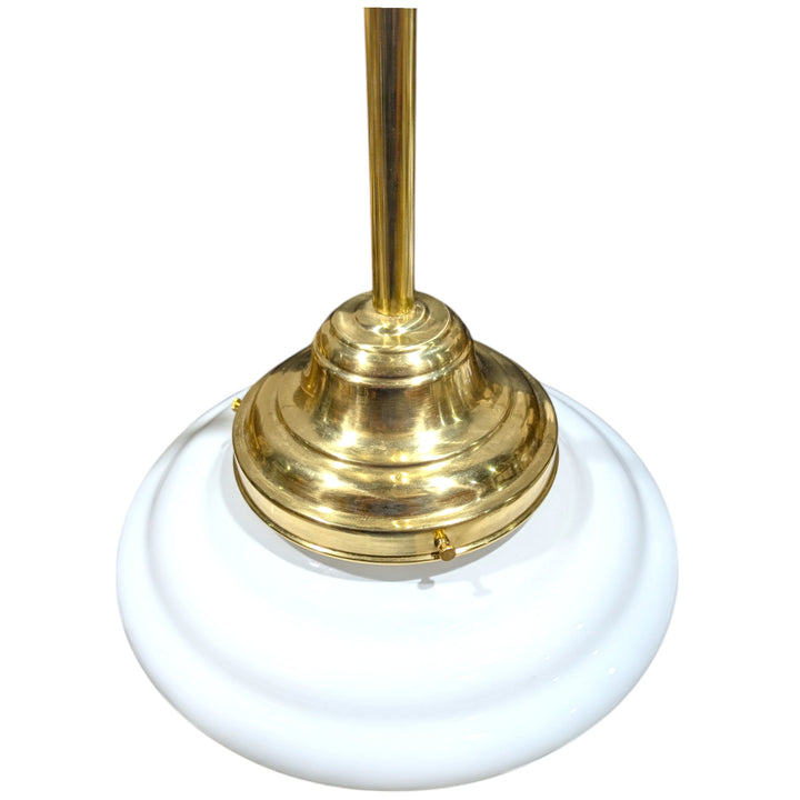 ##Antique Hardware## Classic Schoolhouse Glass Rod Pendant Light (Several Finishes Available)