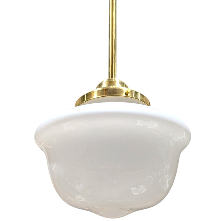 ##Antique Hardware## Classic Schoolhouse Glass Rod Pendant Light (Several Finishes Available)