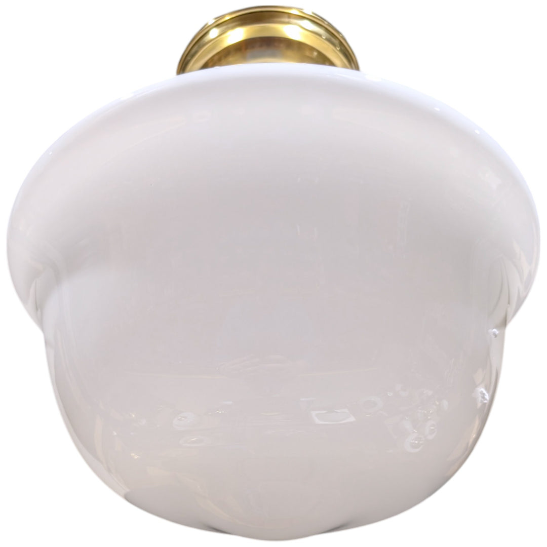 ##Antique Hardware## Classic Schoolhouse Glass Semi-Flush Standard Light (Several Finishes Available)