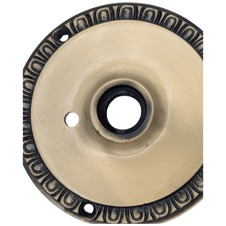 Egg & Dart Solid Brass Rosette (Antique Brass Finish)