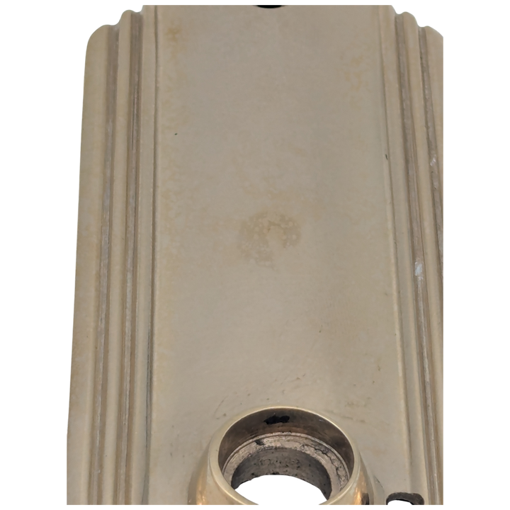 Open Box Sale Item Art Deco Long Solid Brass Door Backplate (Polished Brass Finish)