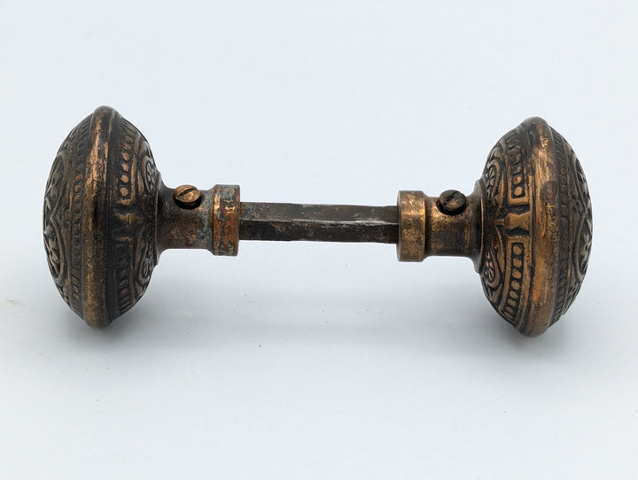 ##Antique Hardware## 1905 P & F Corbin Victorian Bronze Knob (Original Antique Finish)