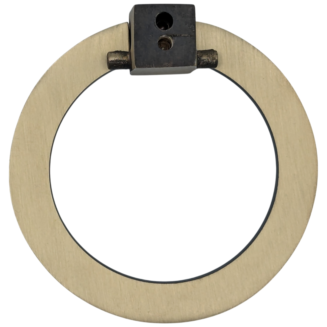 3 Inch Mission Style Solid Brass Drawer Ring Pull (Antique Brass Available)