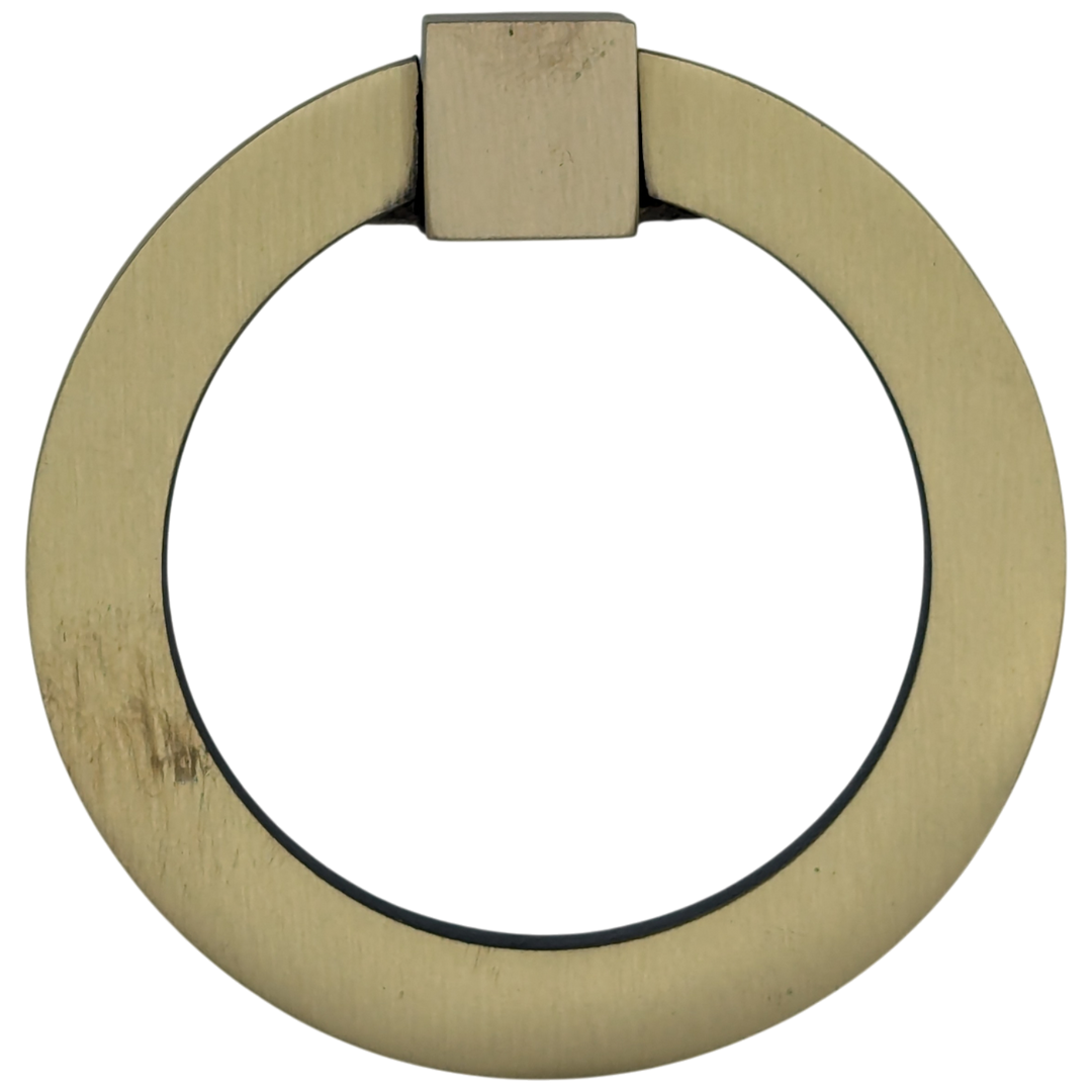 3 Inch Mission Style Solid Brass Drawer Ring Pull (Antique Brass Available)