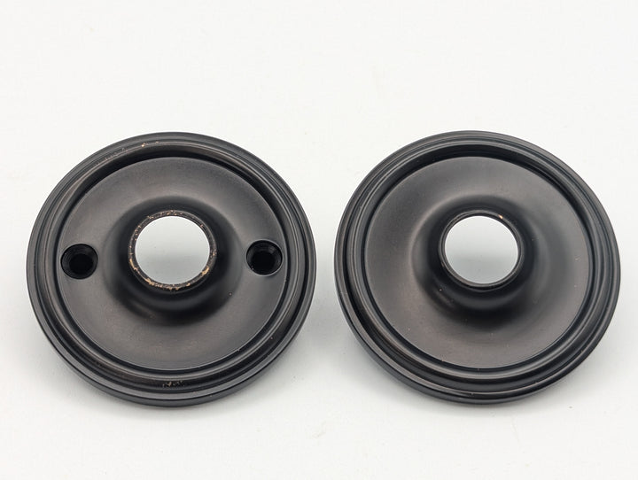 ##Antique Hardware## Open Box Sale Item Traditional Style Solid Brass Rosette Plates (Oil Rubbed Bronze)
