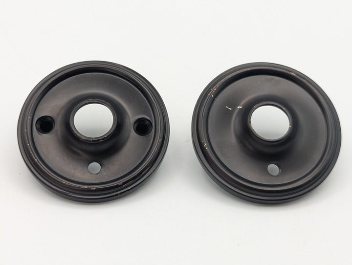 ##Antique Hardware## Open Box Sale Item Traditional Style Solid Brass Rosette Plates (Oil Rubbed Bronze)