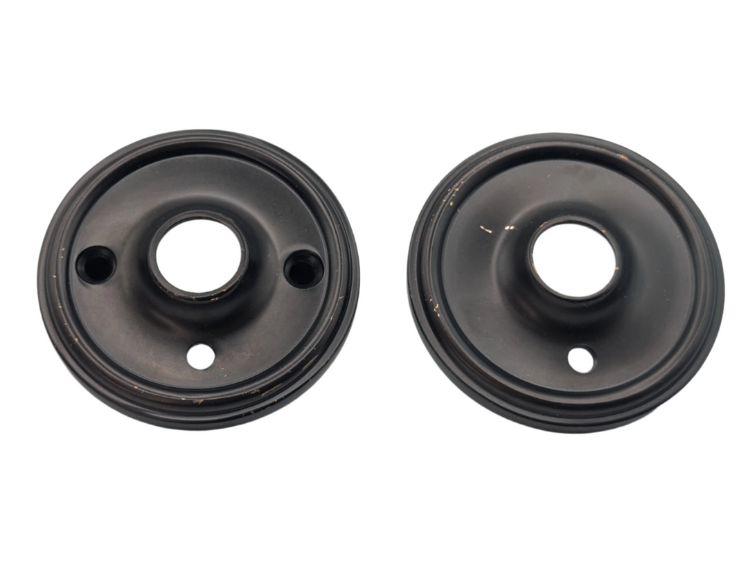 ##Antique Hardware## Open Box Sale Item Traditional Style Solid Brass Rosette Plates (Oil Rubbed Bronze)