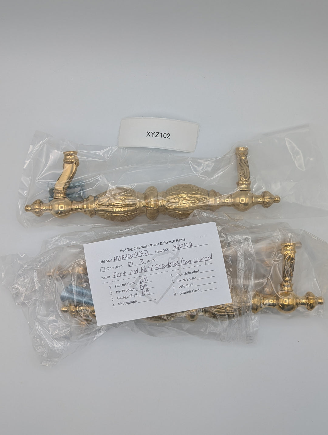 10 Inch Solid Brass Large Victorian Cabinet & Furniture Pull (Polished Brass Finish)