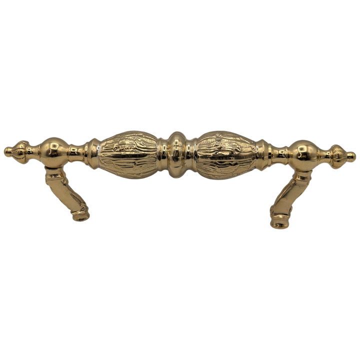 10 Inch Solid Brass Large Victorian Cabinet & Furniture Pull (Polished Brass Finish)