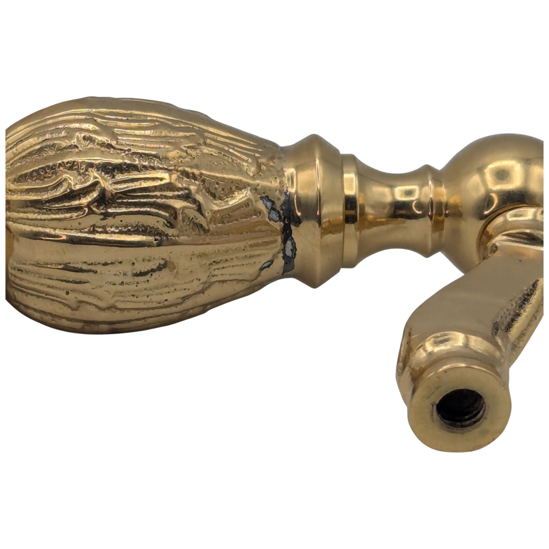 10 Inch Solid Brass Large Victorian Cabinet & Furniture Pull (Polished Brass Finish)