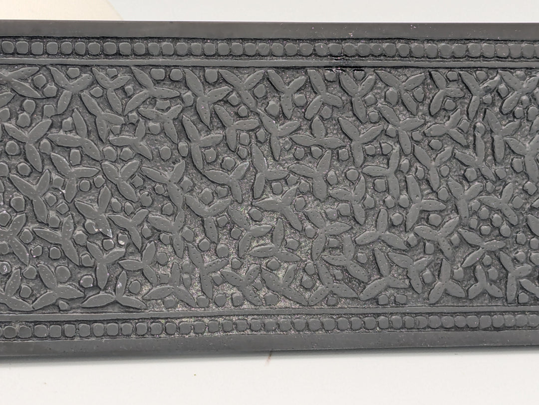 ##Antique Hardware## Open Box Sale Item 12 Inch Solid Brass Rice Pattern Push Plate (Oil Rubbed Bronze)