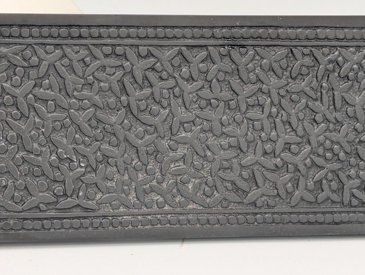 ##Antique Hardware## Open Box Sale Item 12 Inch Solid Brass Rice Pattern Push Plate (Oil Rubbed Bronze)
