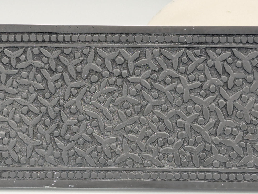 ##Antique Hardware## Open Box Sale Item 12 Inch Solid Brass Rice Pattern Push Plate (Oil Rubbed Bronze)