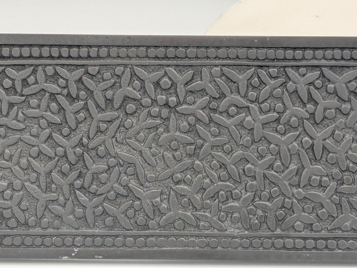 ##Antique Hardware## Open Box Sale Item 12 Inch Solid Brass Rice Pattern Push Plate (Oil Rubbed Bronze)