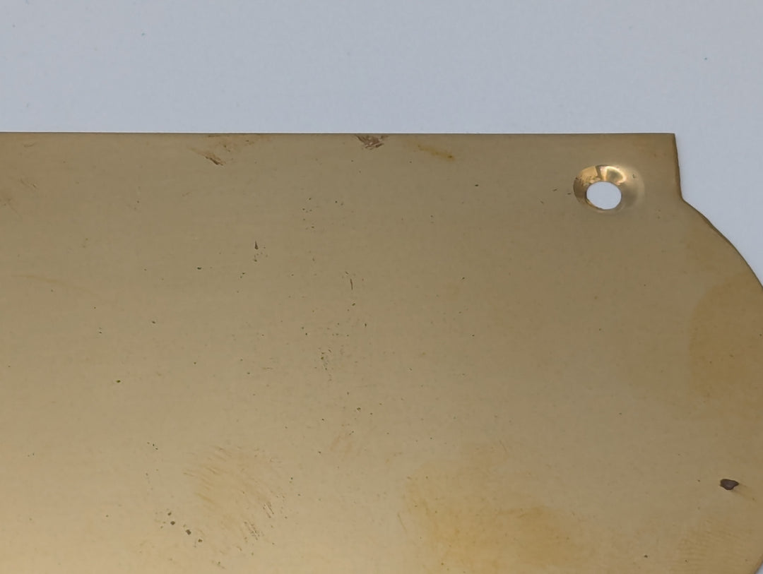 ##Antique Hardware## Open Box Sale Item 12 Inch Solid Brass Oval Push Plate (Polished Brass Finish)