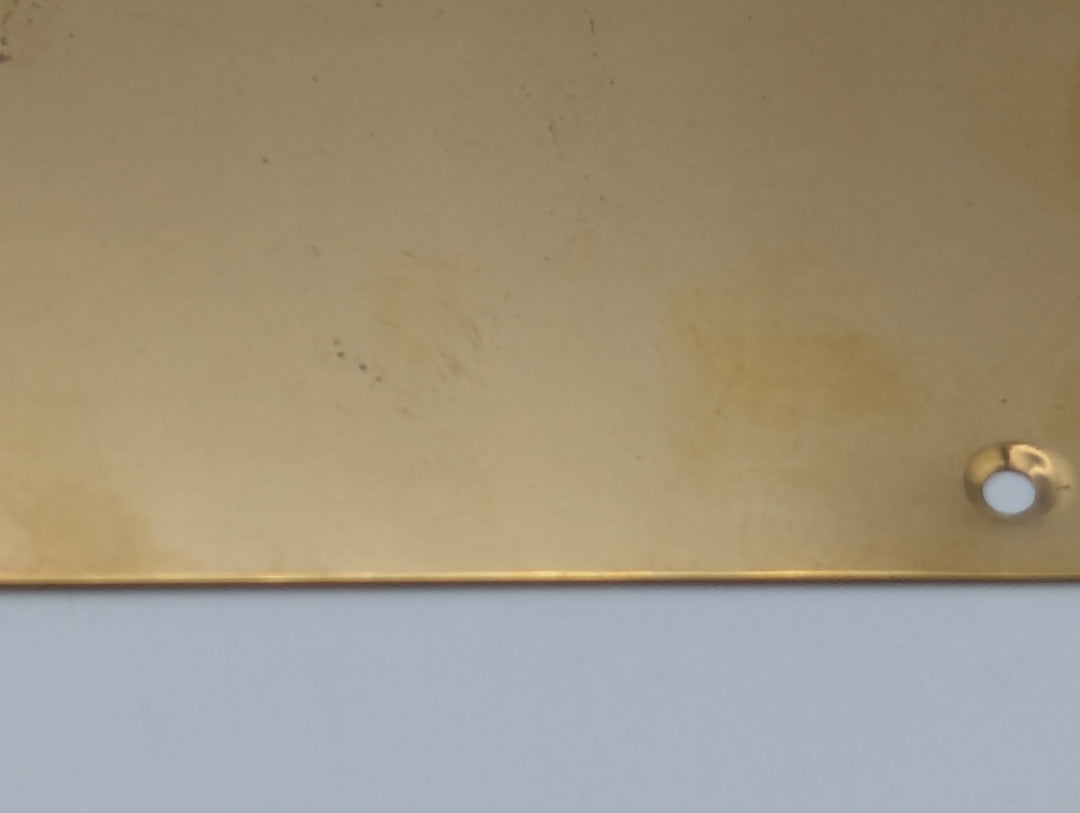 ##Antique Hardware## Open Box Sale Item 12 Inch Solid Brass Oval Push Plate (Polished Brass Finish)