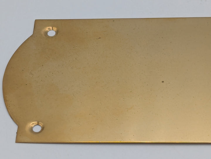 ##Antique Hardware## Open Box Sale Item 12 Inch Solid Brass Oval Push Plate (Polished Brass Finish)