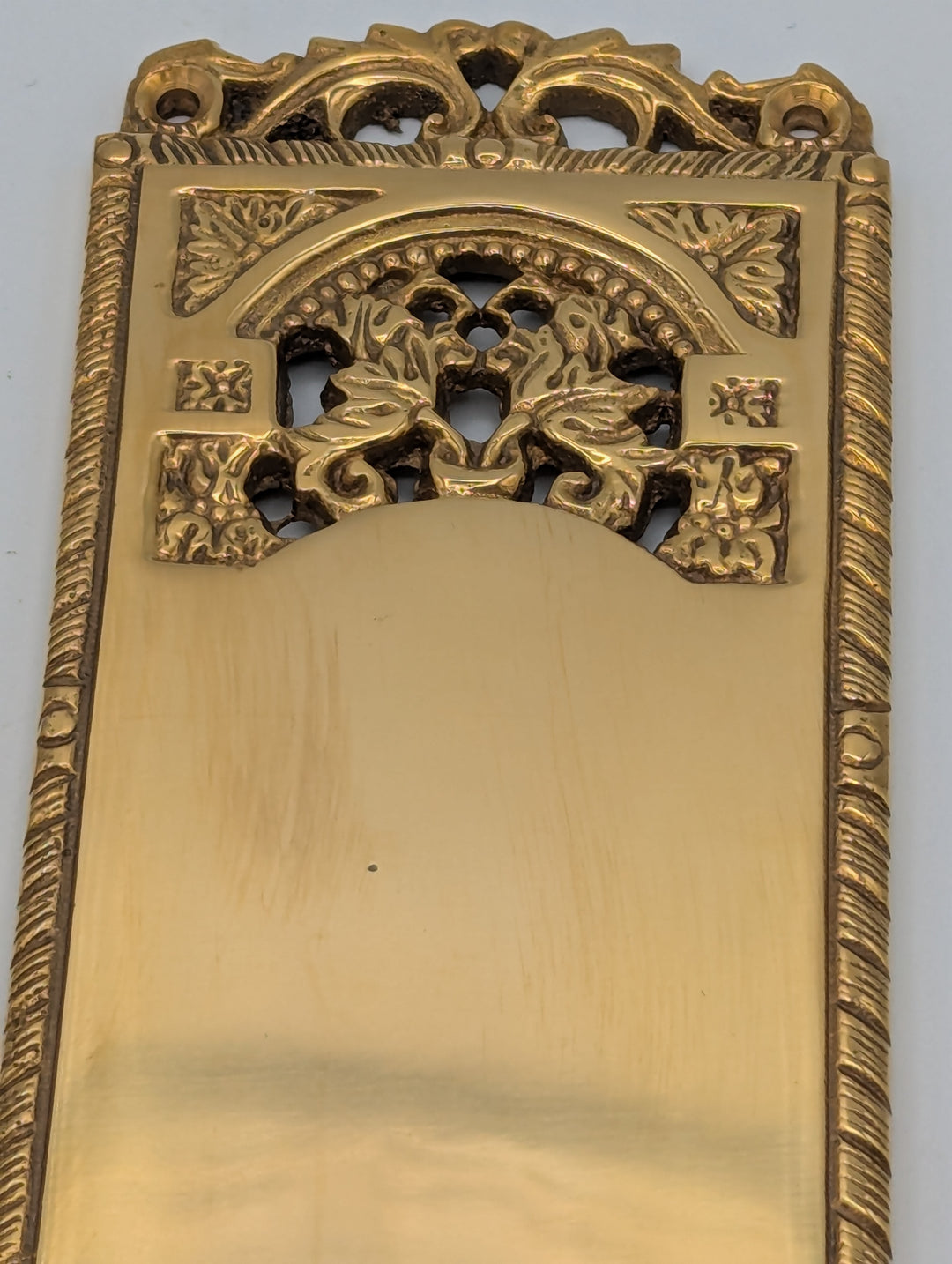 ##Antique Hardware## Open Box Sale Solid Brass Backplate (Polished Brass) - Set of 2