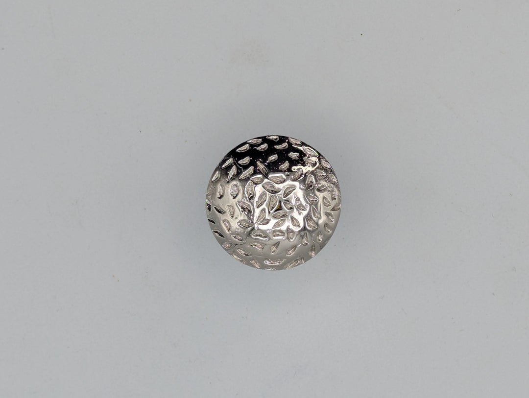 ##Antique Hardware## 1 1/4 Inch Solid Brass Hand-Hammered Round Cabinet & Furniture Knob ( Polished Brass Finish)