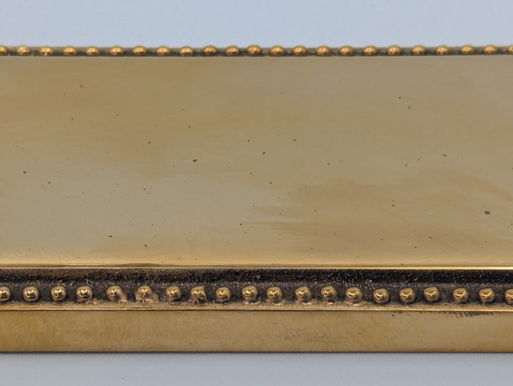 ##Antique Hardware## Open Box Sale Item 11 1/2 Inch Solid Brass Beaded Door Pull - Set of 3