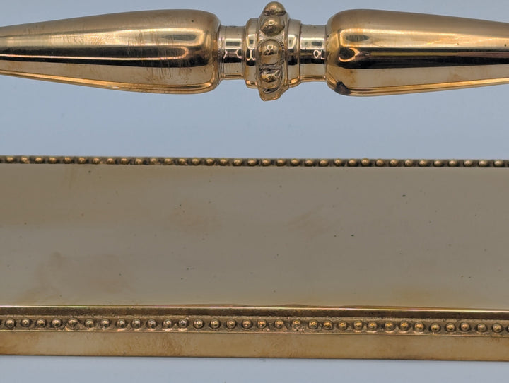 ##Antique Hardware## Open Box Sale Item 11 1/2 Inch Solid Brass Beaded Door Pull - Set of 3