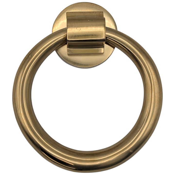 Traditional 5 Inch Brass Ring Door Knocker (Polished Brass Finish)