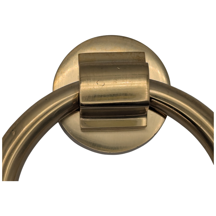 Traditional 5 Inch Brass Ring Door Knocker (Polished Brass Finish)