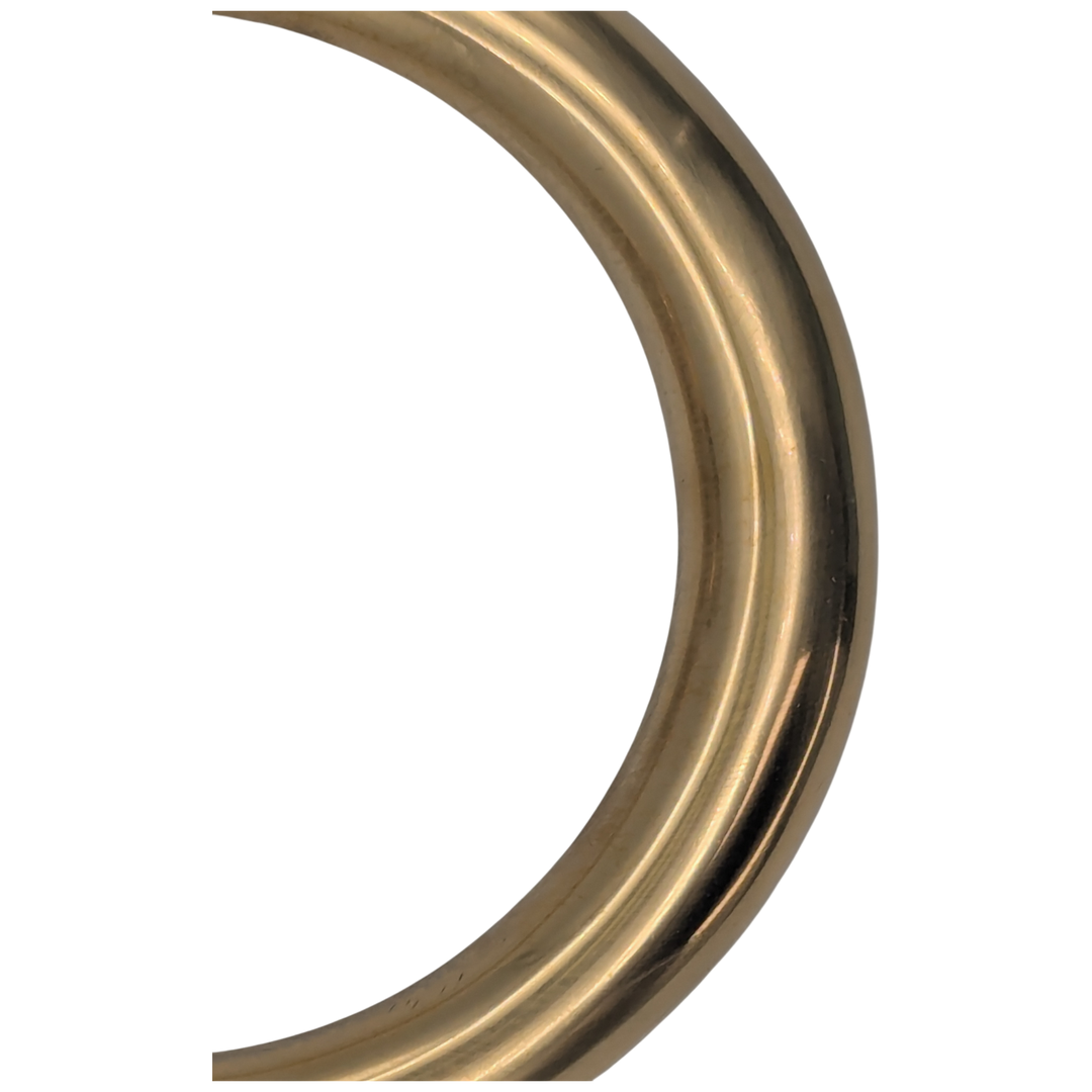 Traditional 5 Inch Brass Ring Door Knocker (Polished Brass Finish)