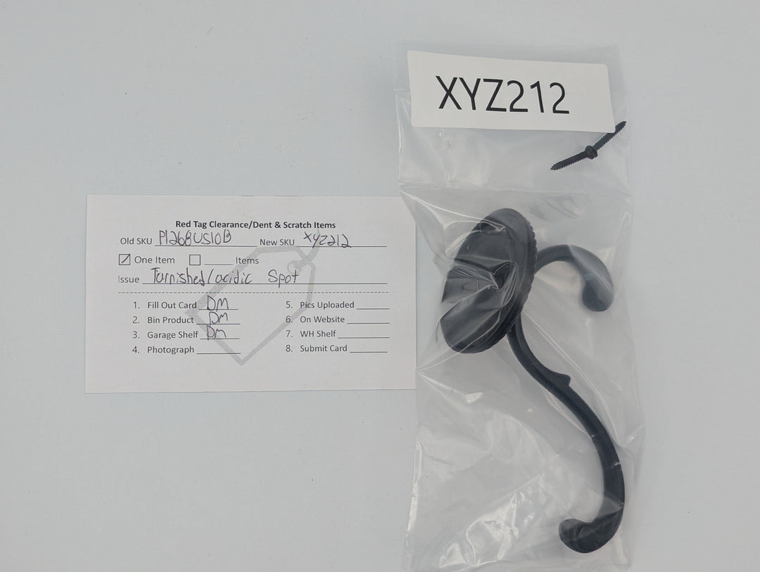 Solid Brass Georgian Roped Coat Hook (Black Bronze Finish)