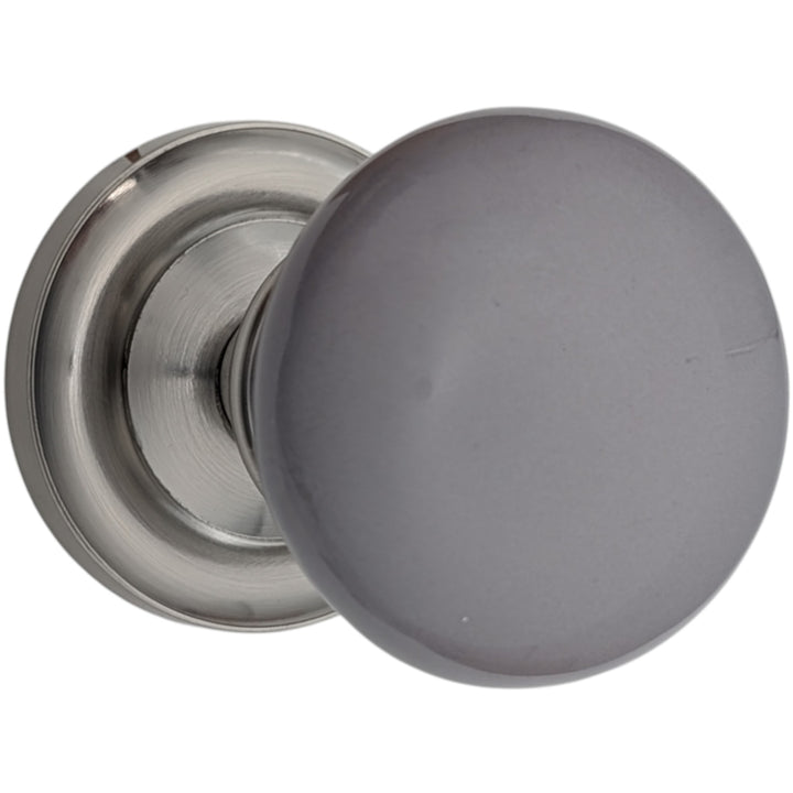 ##Antique Hardware## Magnifique™ Classic Door Set with Gray Porcelain Knobs (Several Finishes Available)