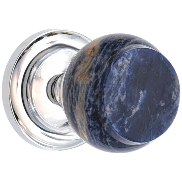 ##Antique Hardware## Magnifique™ Classic Door Set with Royal Blue Knobs (Several Finishes Available)