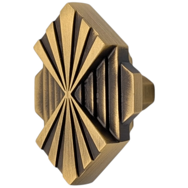 ##Antique Hardware## 2 inch Moderne Deco Cabinet Knob (Several Finishes Available)