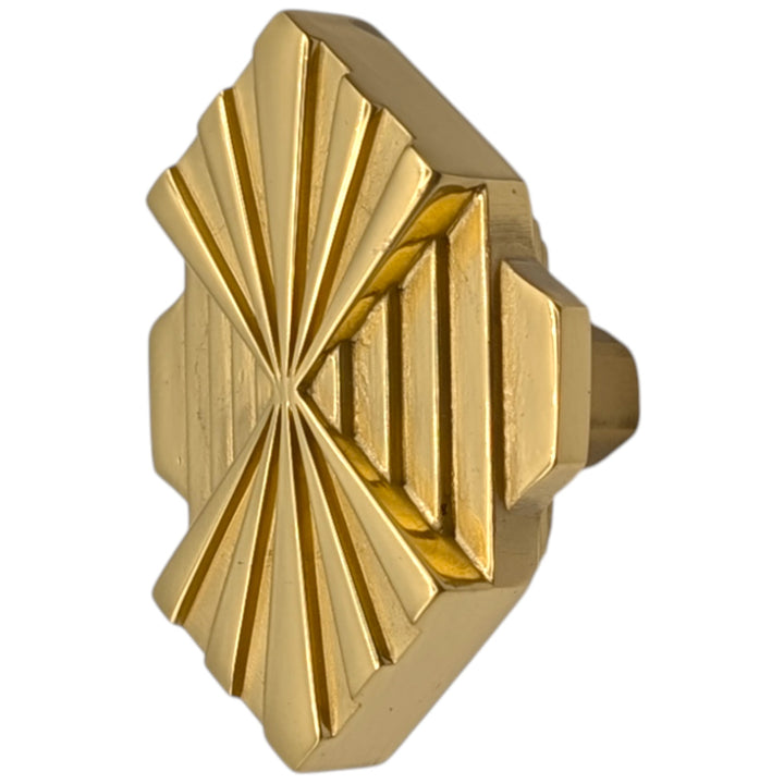 ##Antique Hardware## 2 inch Moderne Deco Cabinet Knob (Several Finishes Available)