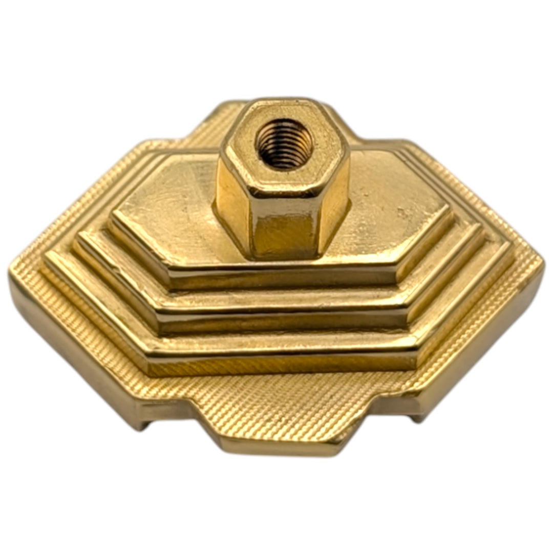 ##Antique Hardware## 1 1/2 inch Moderne Deco Cabinet Knob (Several Finishes Available)