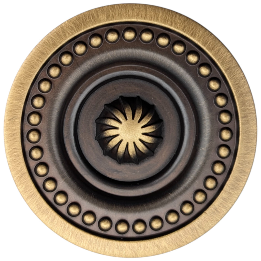 ##Antique Hardware## 2 inch Beaded Imperial Cabinet Knob (Several Finishes Available)