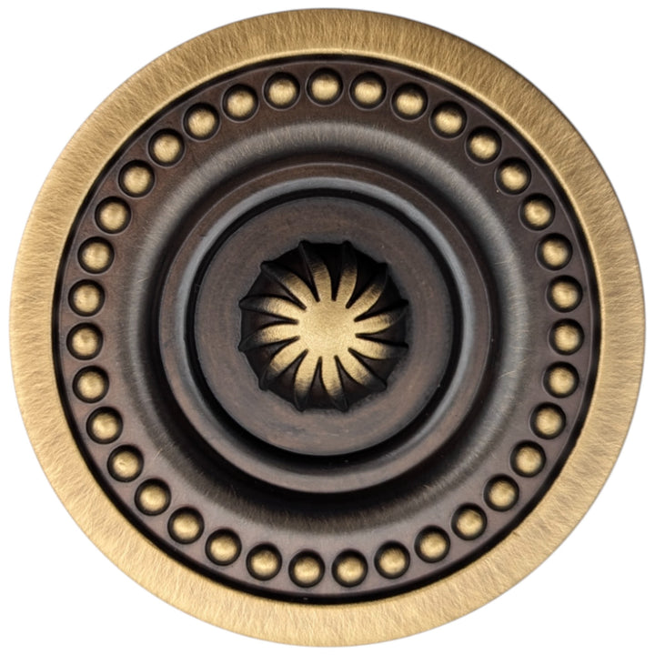 ##Antique Hardware## 2 inch Beaded Imperial Cabinet Knob (Several Finishes Available)