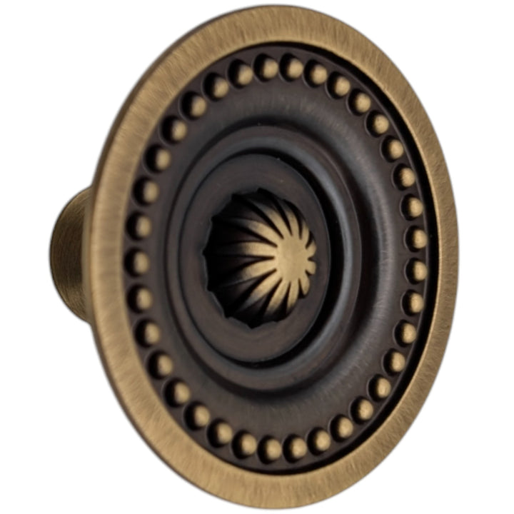 ##Antique Hardware## 2 inch Beaded Imperial Cabinet Knob (Several Finishes Available)