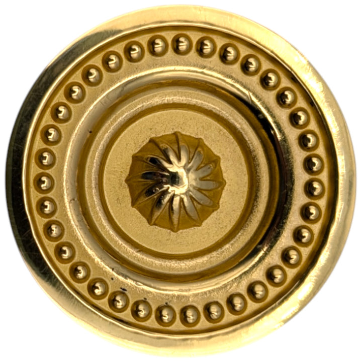 ##Antique Hardware## 1 1/2 inch Beaded Imperial Cabinet Knob (Several Finishes Available)