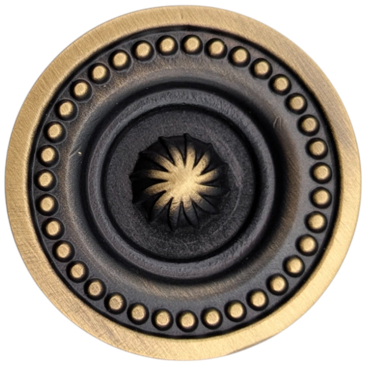 ##Antique Hardware## 1 1/2 inch Beaded Imperial Cabinet Knob (Several Finishes Available)