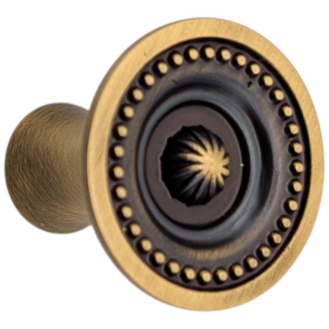 ##Antique Hardware## 1 1/2 inch Beaded Imperial Cabinet Knob (Several Finishes Available)