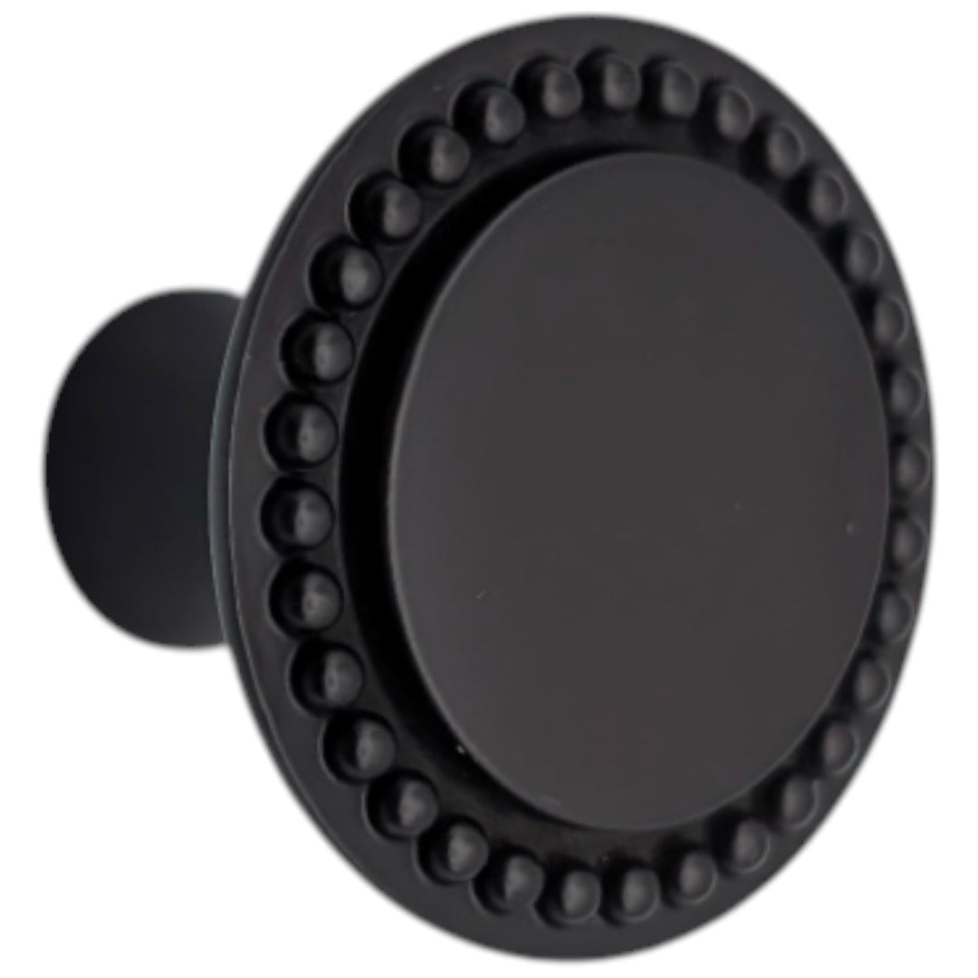 ##Antique Hardware## 1 1/2 inch Beaded Signature Cabinet Knob (Several Finishes Available)