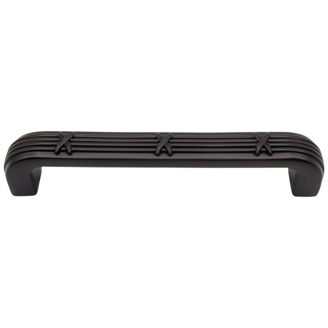 5 inch Overall (4.5 inch C-C) Ribbon & Reed Trellis Cabinet Pull (Several Finishes Available) (Copy) (Copy)