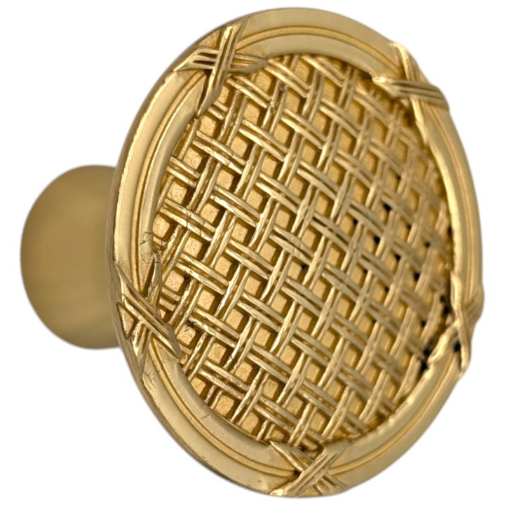 ##Antique Hardware## 1 1/2 inch Ribbon & Reed Trellis Cabinet Knob (Several Finishes Available)