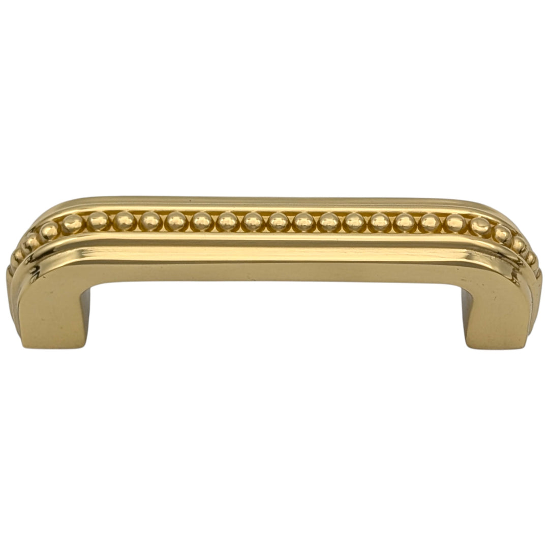 ##Antique Hardware## 3 1/2 inch Overall (3 inch C-C) Beaded Signature Cabinet Pull (Several Finishes Available)