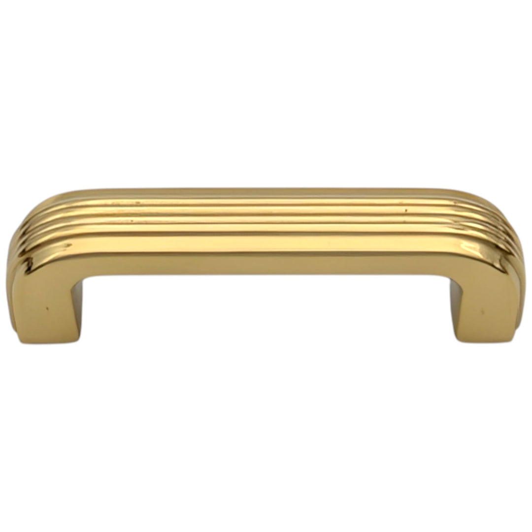 ##Antique Hardware## 3 1/2 inch Overall (3 inch C-C) Moderne Deco Cabinet Pull (Several Finishes Available)