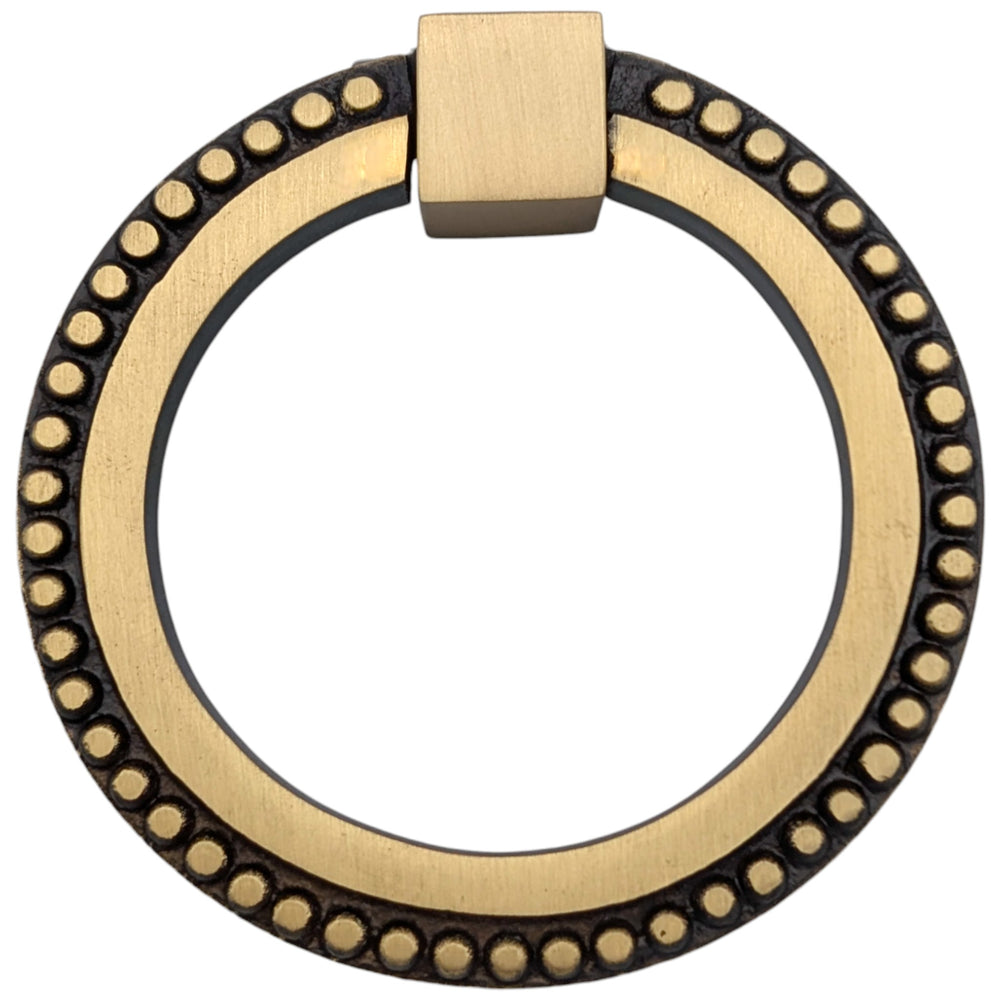 ##Antique Hardware## 3 Inch Beaded Signature Ring Pull (Several Finishes Available)