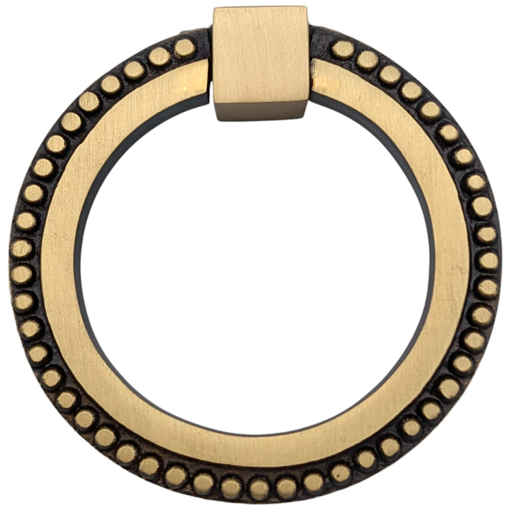 ##Antique Hardware## 3 Inch Beaded Signature Ring Pull (Several Finishes Available)