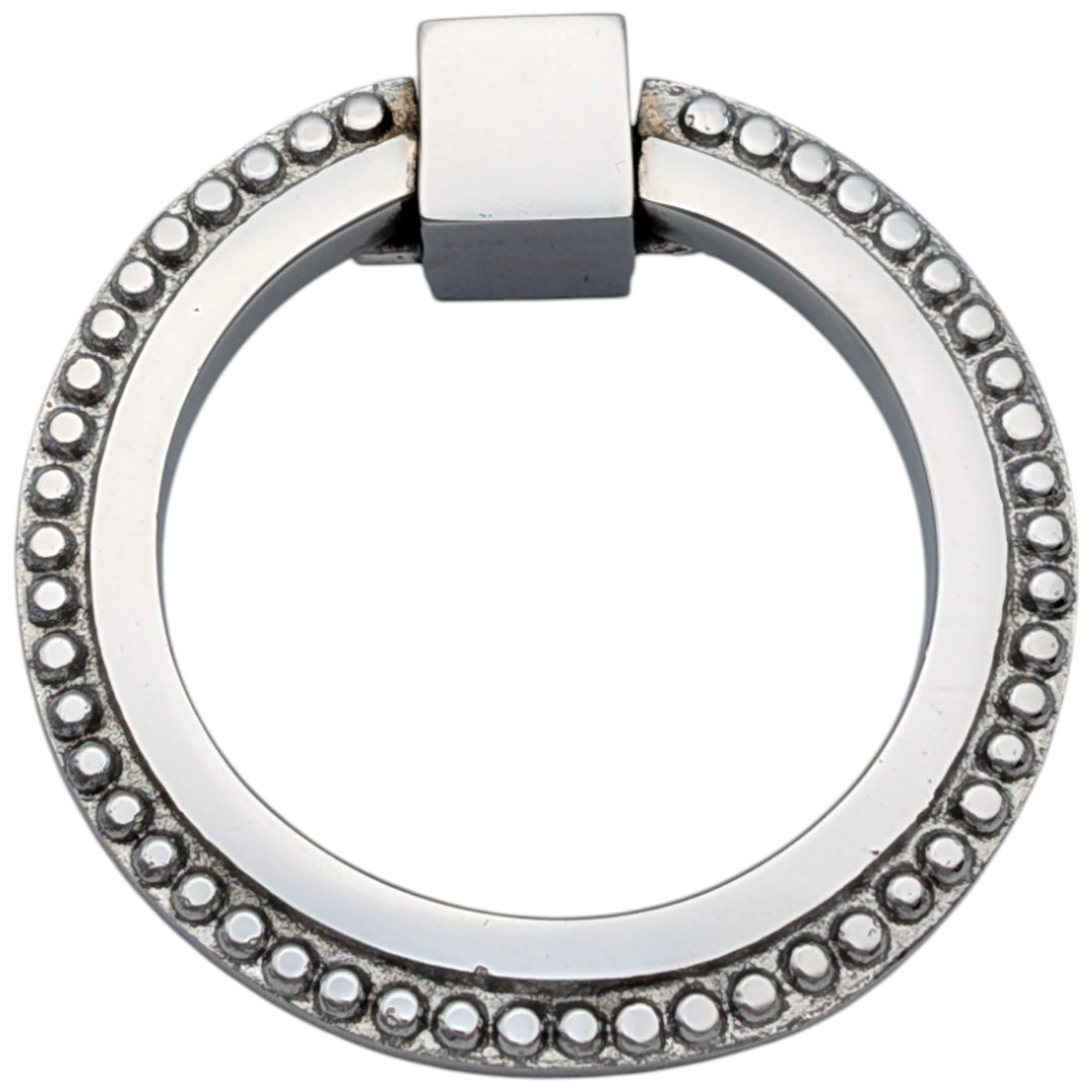 ##Antique Hardware## 3 Inch Beaded Signature Ring Pull (Several Finishes Available)