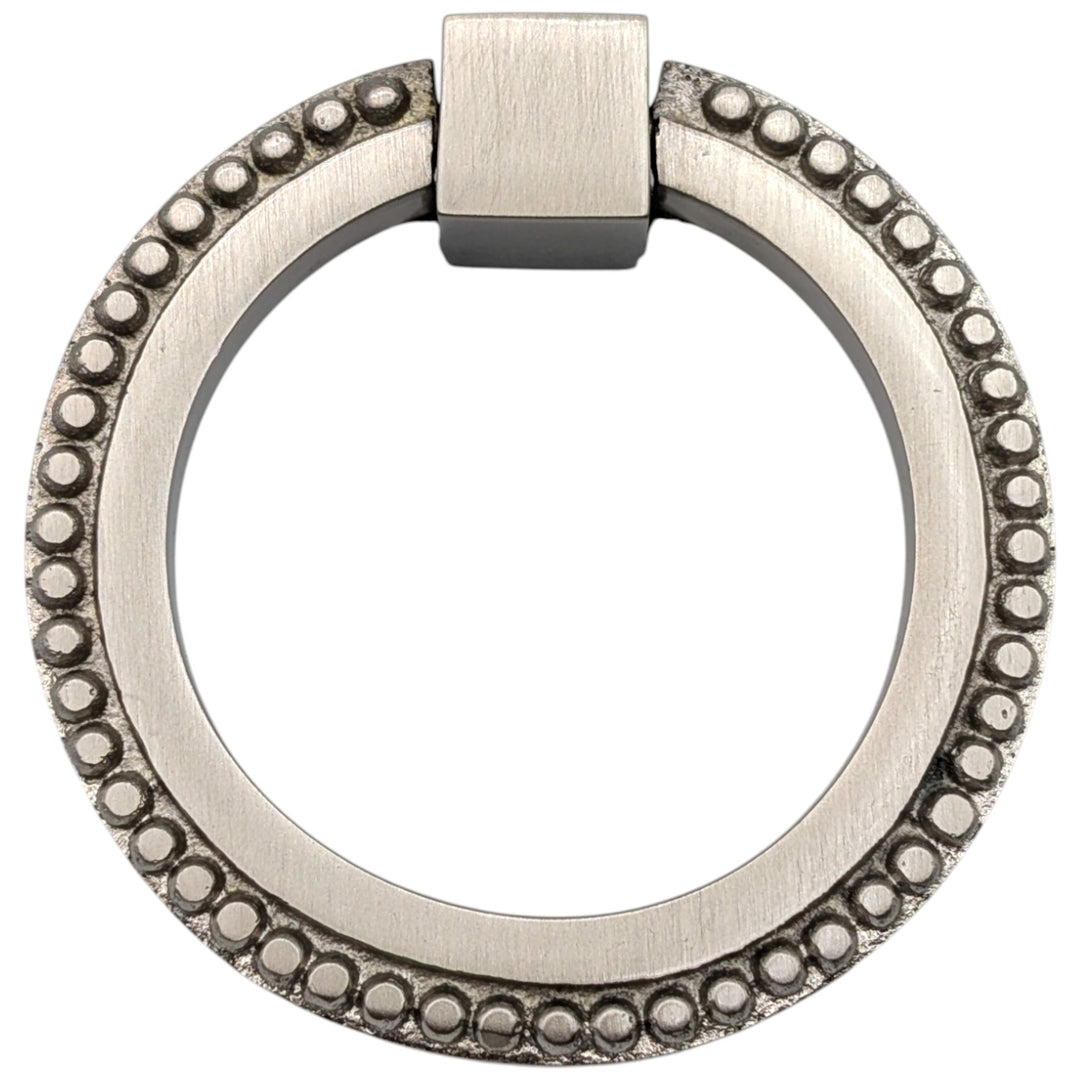 ##Antique Hardware## 3 Inch Beaded Signature Ring Pull (Several Finishes Available)