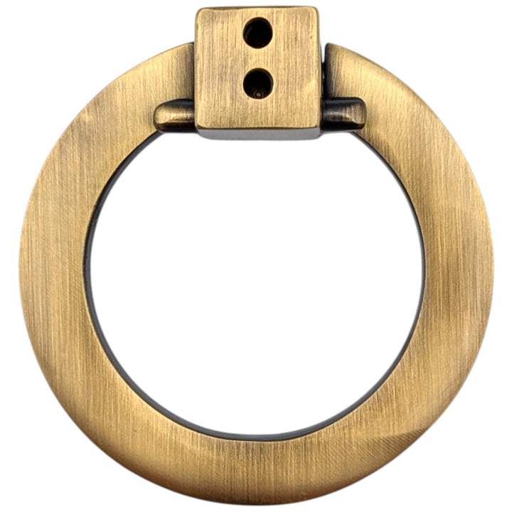 ##Antique Hardware## 2 1/2 Inch Mission Style Solid Brass Drawer Ring Pull (Several Finishes Available)